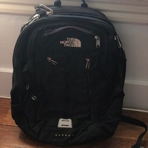 North Face Surge 2 Black Backpack